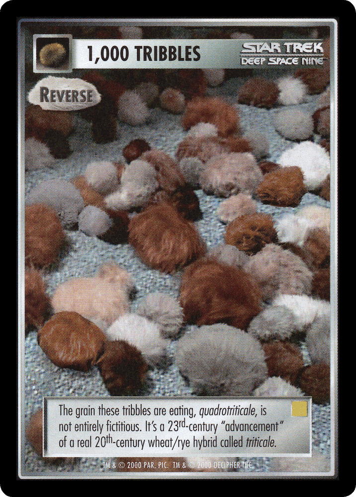 1,000 Tribbles - Reverse (Yellow)